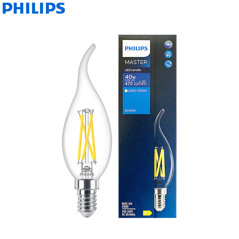 Philips Bulb Led Classic - フィリップス マスター LED キャンドル E14 フィラメント電球