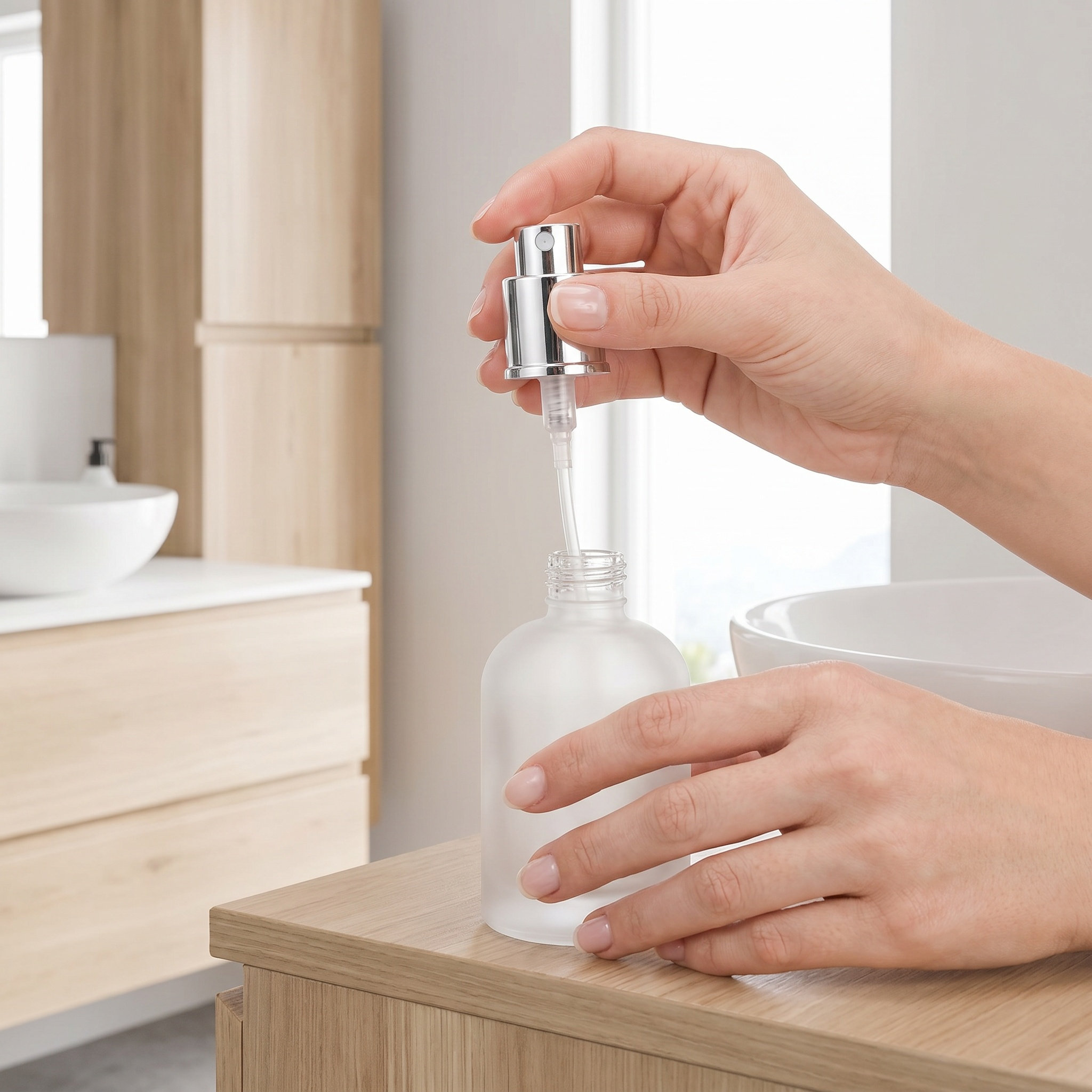 Home Fragrance Edg - 1個入り 香水ボトル用スプレーキャップ、中央部に取り付け、プラスチック製香水スプレーポンプヘッド、細かいミストを噴射、DIYフレグランス、旅行、家庭用。