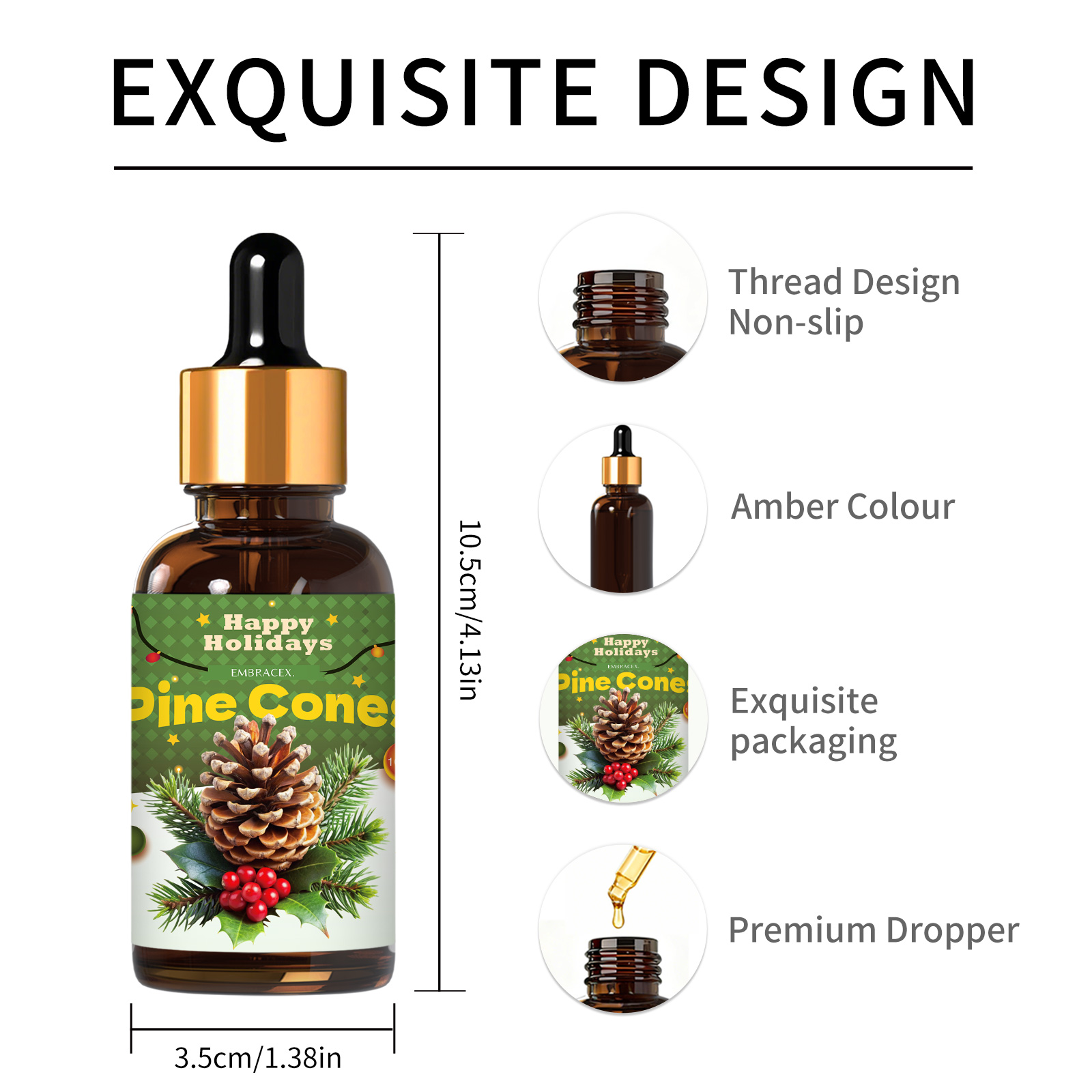 30ml パインコーンフレグランスオイル ディフューザー/加 - Xmas Home Fragrance のレビューと価格