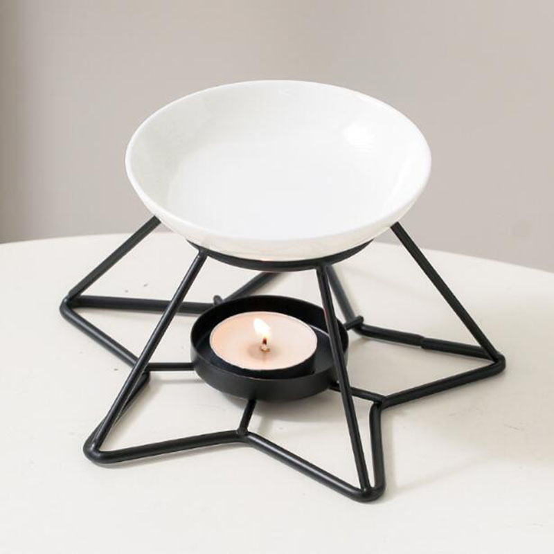 メタルスターラックセラミックボウルアロマセラピーバーナーエッ - Home Fragrance Lamp のレビューと価格