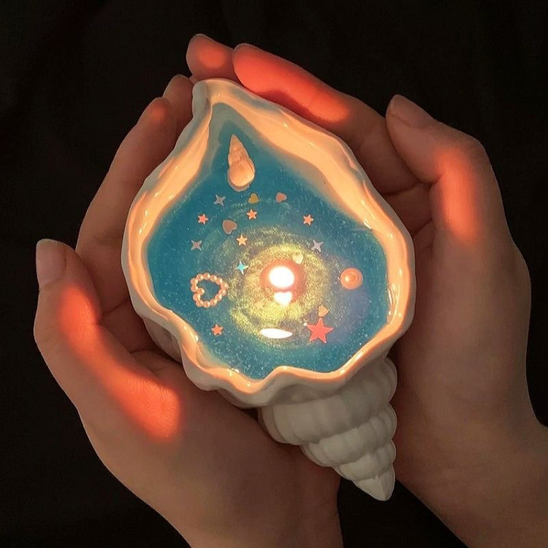 固形エッセンシャルオイルワックスメルト、クリエイティブな貝殻 - Home Fragrance Lamp のレビューと価格