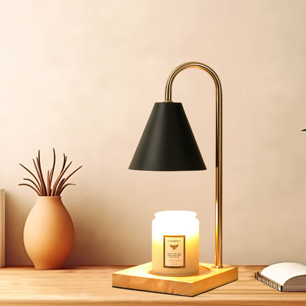 モダンなキャンドルウォーマーランプ 木製アロマメルター フレ - Home Fragrance Lamp のレビューと価格